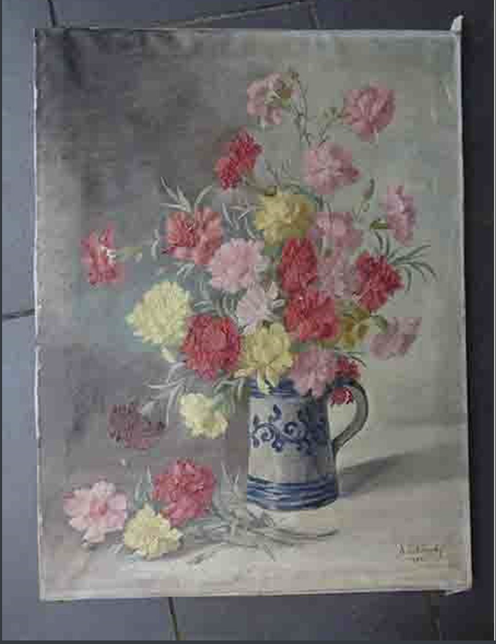 LE BOUQUET D'OEILLETS AVANT